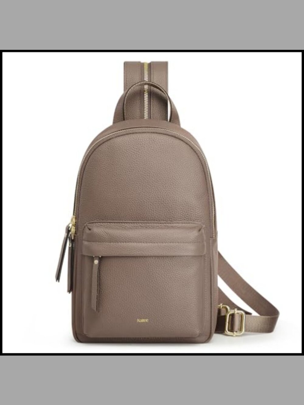 Genuine Leather Sling Crossbody Bag RFID Blocking Travel Purse